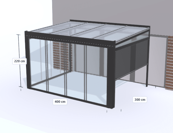 Otwórz konfigurator 3D zadaszenia tarasu